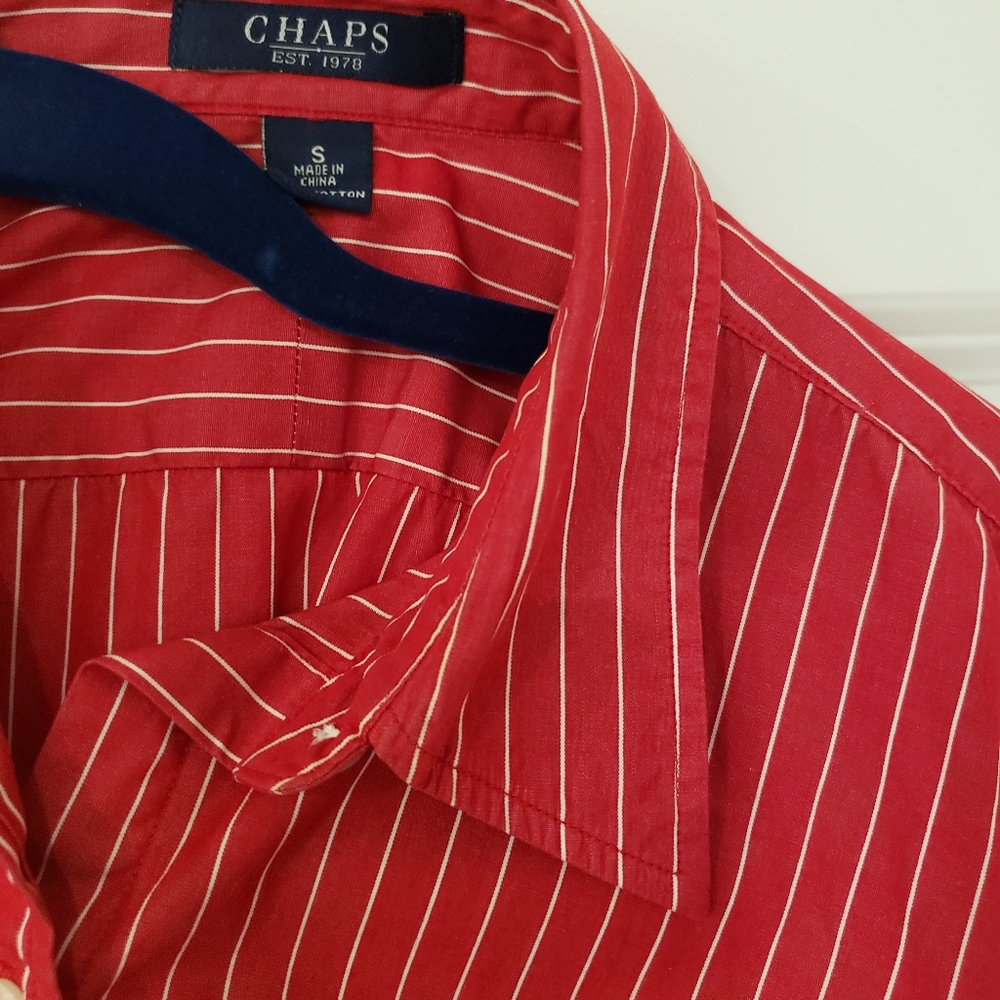 Chaps Red button down shirt - Picture 4 of 5